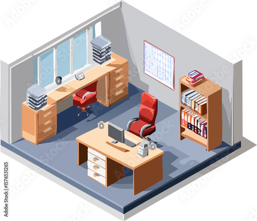 Bir çalışma odası vektör 