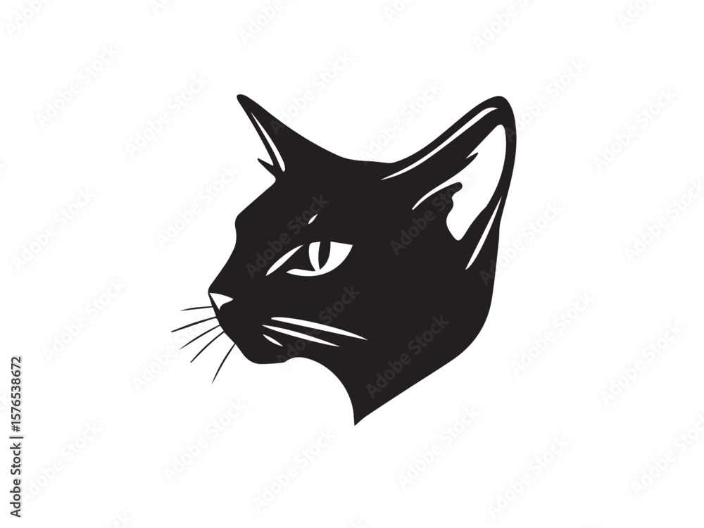 Cat head silhouette. Cat silhouette icon. Cat logo Design. Cat head icon. Vector Illustration. Cat head silhouette. Cat silhouette icon. Cat logo Design. Cat head icon. Vector Illustration.