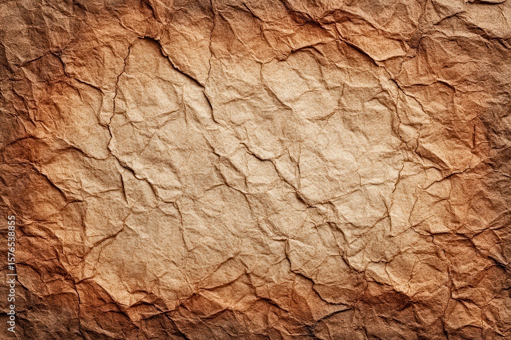Texture of crumpled brown kraft paper for abstract backgrounds and design elements, showcasing organic, rough surface and vintage aesthetics Texture of crumpled brown kraft paper for abstract backgrounds and design elements, showcasing organic, rough surface and vintage aesthetics
