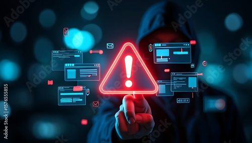 Cybersecurity Threat: A Digital Warning System Against Online Dangers, Alerting Users to Malware and Phishing Attempts