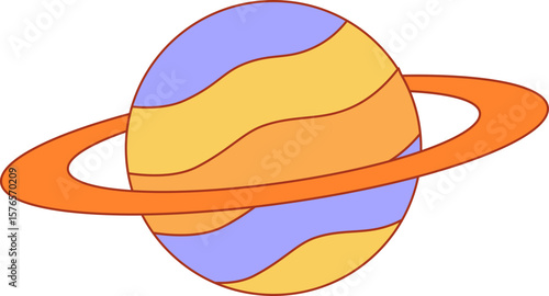 Groovy Retro Planet