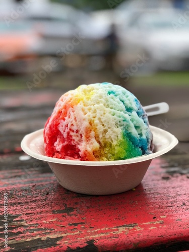 Εκτύπωση καμβά shaved ice in hawaii