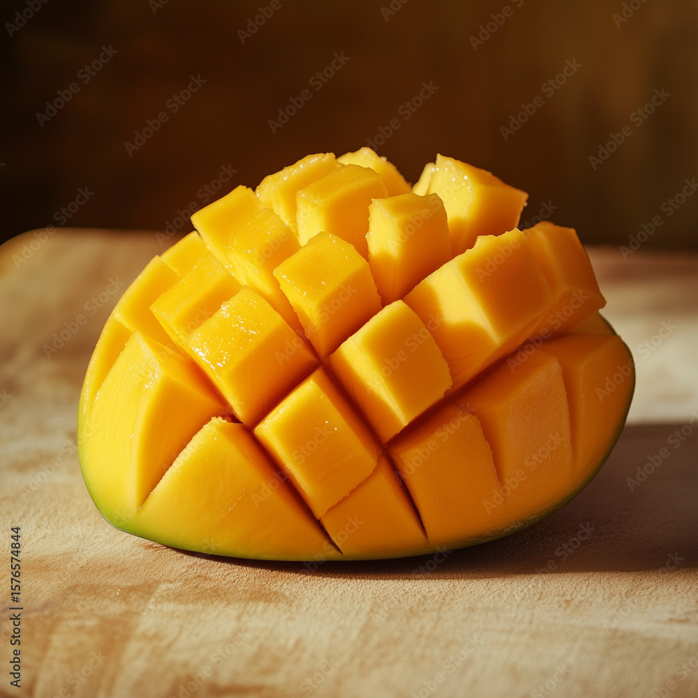 Sliced mango. Sliced mango.