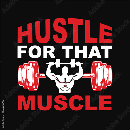 Gym Fitness T-shirt Design template
