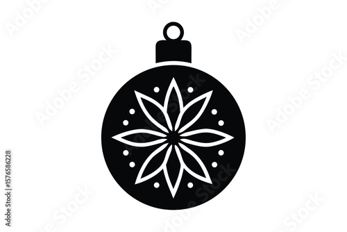 christmas ornament vector icon
