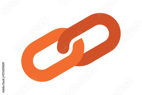 Sausage Link Icon Vector Flat Meat On White