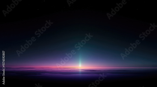 夜, 夜景, 地平線, 光, 抽象, 幻想的, 風景, 象徴, Night, Nightscape, Horizon, Light, Abstract, Fantasy, Landscape, Symbolism