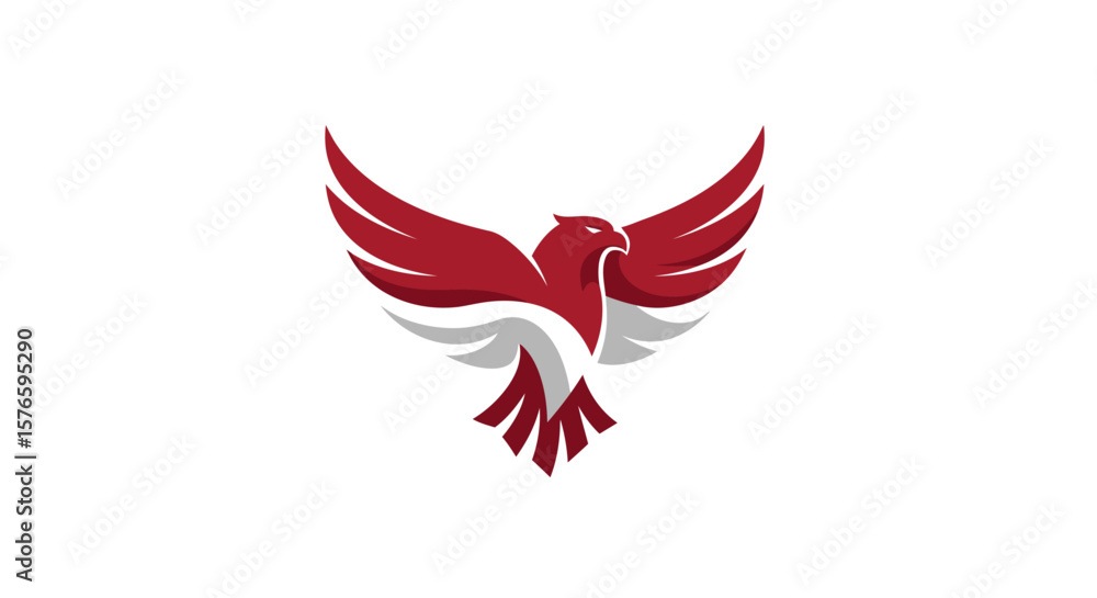 Obraz premium garuda Bird Logo Vector Symbol a Flag indonesia