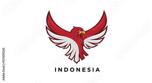 garuda Bird Logo Vector Symbol a Flag indonesia