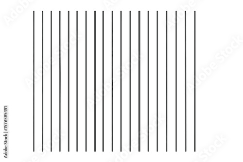 Vertical Black and White Stripes Seamless Pattern. Minimalist Linear Background. Modern Monochrome Stripe Design. Simple Geometric Repeat. Fashion Textile, Wallpaper, Web, Print, Vector Illustration