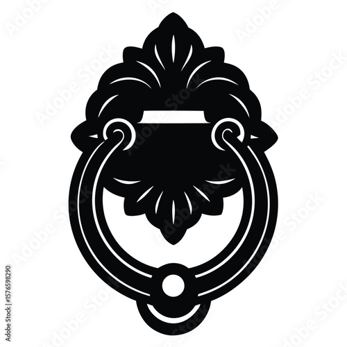 holiday door knocker vector icon