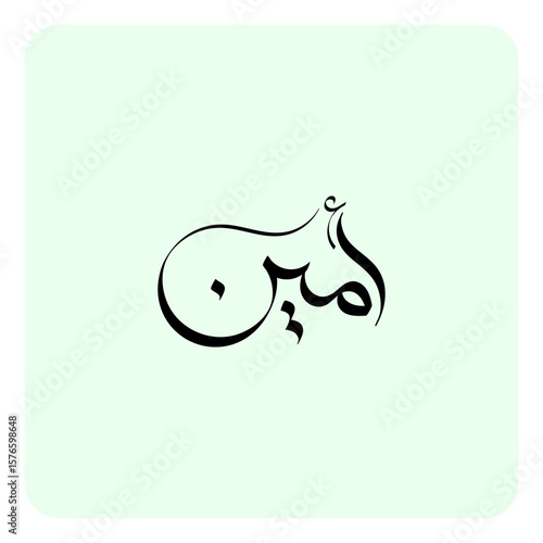 The Arabic name Ameen means "faithful," "truthful," "honest," or "trustworthy." It also signifies "one who is safe and protected".