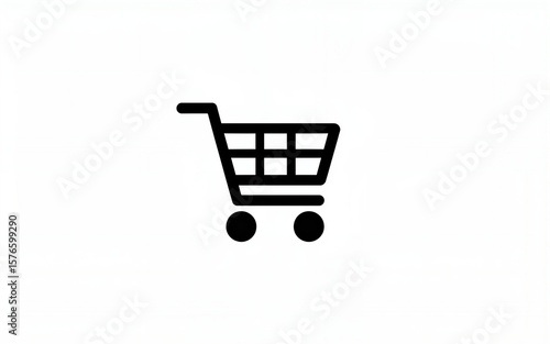 Shopping cart icon. Web store shopping cart icon. Internet shop buy logo symbol sign. Vector illustration. High quality