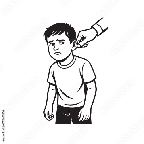 kid ear pulling
