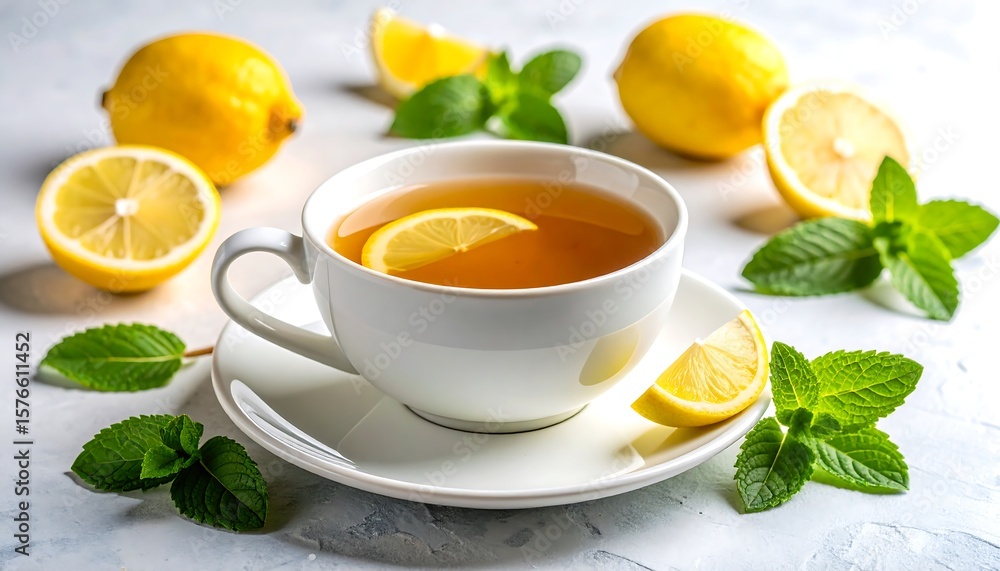 Lemon and mint tea Lemon and mint tea