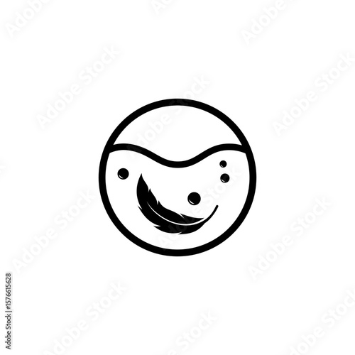 delicate wash icon or delicate wash label vector isolated. Best delicate icon for apps, websites, or about washing machine product design.