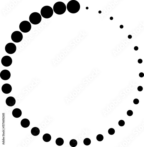 concentrated circles of red, black and gray, halftone, vector