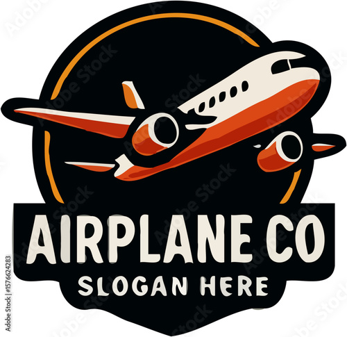 airplane company logos with bold designs, ideal for aviation, travel, and logistics branding.