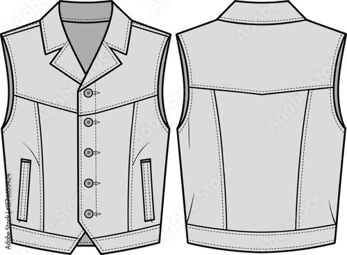 Women's Bustier Bodysuit CAD Drawing Flat Vector Fashion Illustration with Front Zipper, Belt, and Sweetheart Neckline.