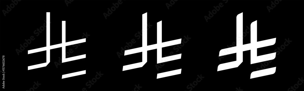 Obraz premium Saudi Arabia Riyal with several versions of symbols set vector illustration