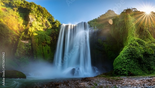 waterfalls embody natural processes of evaporation and precipitation receiving energy and vitality from sun to sustain their flowing wonders