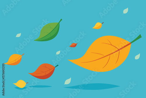  animated leaves drifting in breeze for seasonal v (1).eps