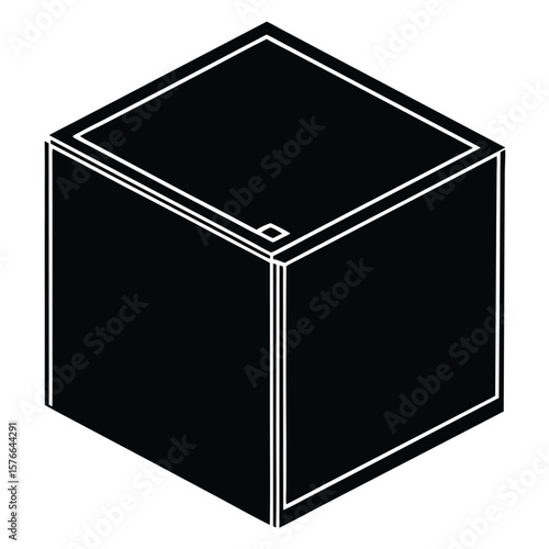 Gym Instructor element isolated plyometric box on white background