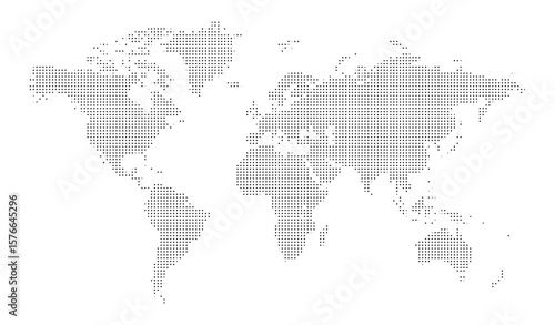 World Map: A detailed grayscale representation of the world map, showcasing the continents and oceans in a simple yet informative way.