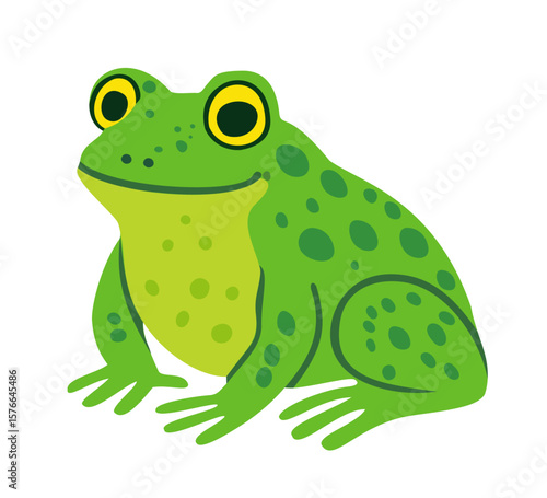 Cute froggy. Vector isolated illustration