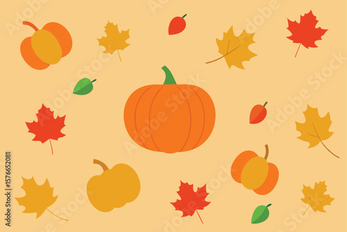  thanksgiving background with scattered autumn lea (1).eps