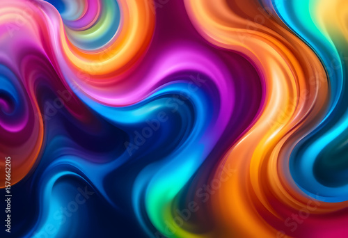 Abstract Colorful Swirls