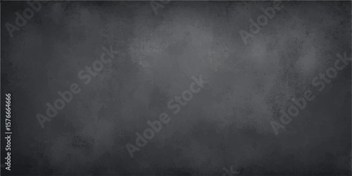 Grunge metal and paper textured black chalkboard background with vintage aged concrete surface