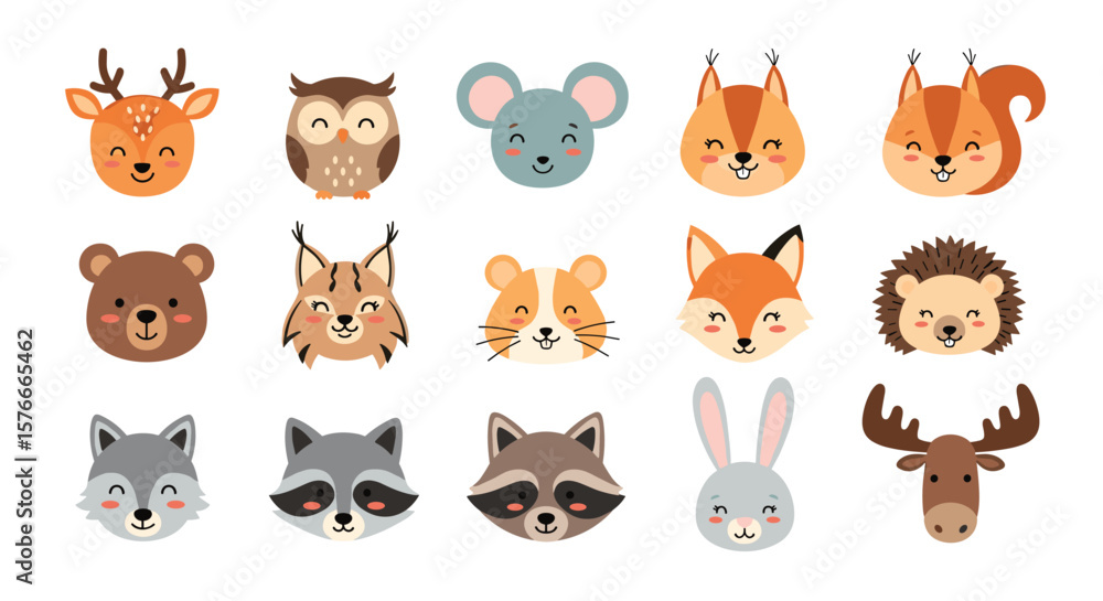 Adorable Woodland Creatures Pixel Art Collection Featuring Forest Animals for Childrens Designs Adorable Woodland Creatures Pixel Art Collection Featuring Forest Animals for Childrens Designs