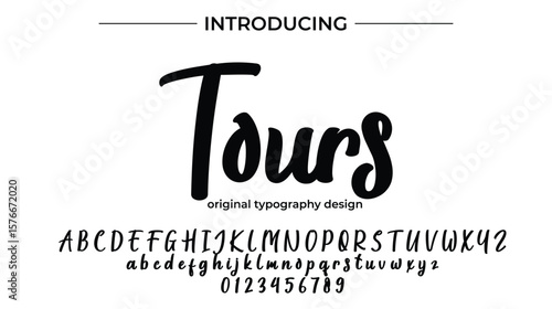 Tours - Elegant Script Font for Smooth Handwritten Design and Creative Typography