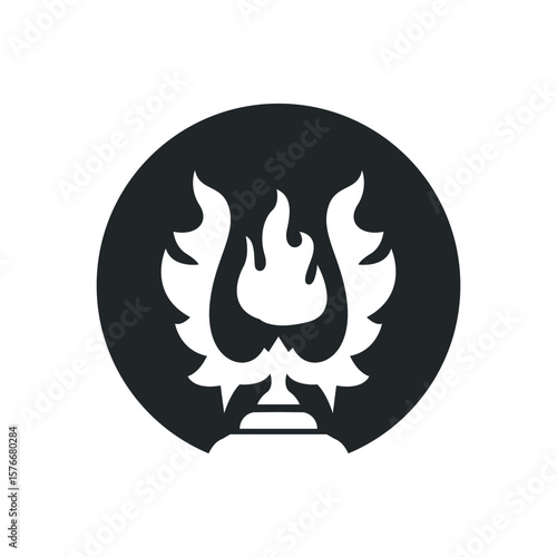 simple championship design with trophy logo victory cup concept vintage simple minimalist modern elegant symbol illustration victory template and brand