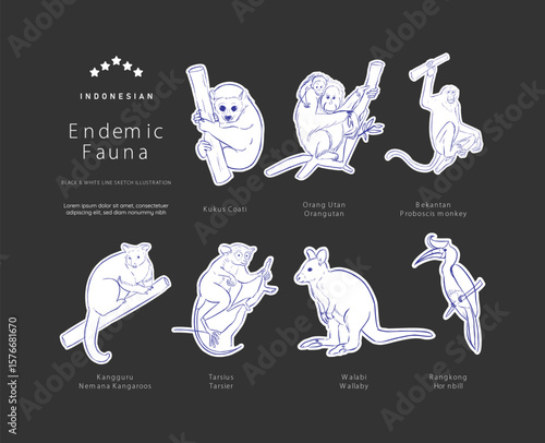 Isolated indonesian indonesia culture asset illustration