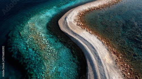 Abstract Teal and White Water Texture Background