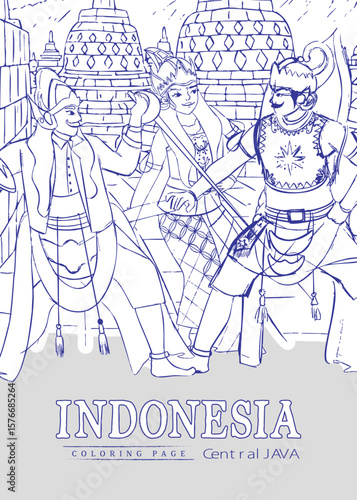 Central java dance sketch jawa tengah culture