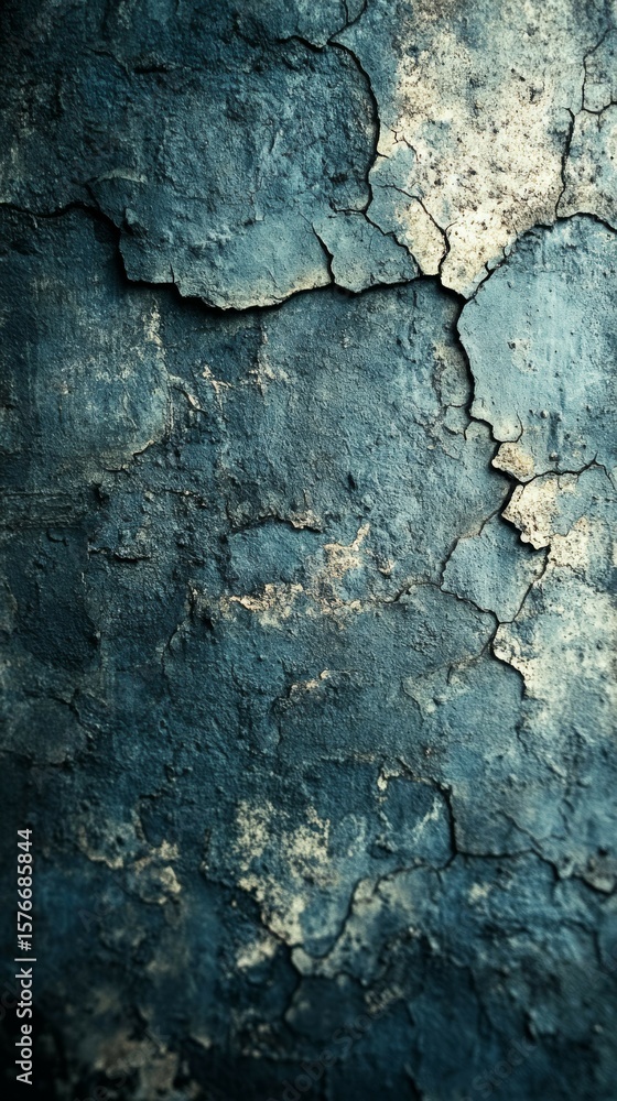 Obraz premium Peeling Paint Texture with Grunge and Cracked Surface Detail