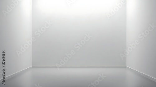 Wallpaper Mural Empty monochromatic room with minimal detailing Torontodigital.ca