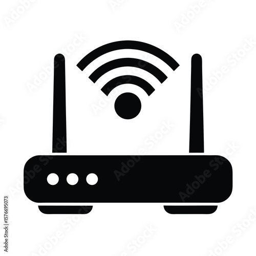 Wi-Fi Router Icon Vector Illustration