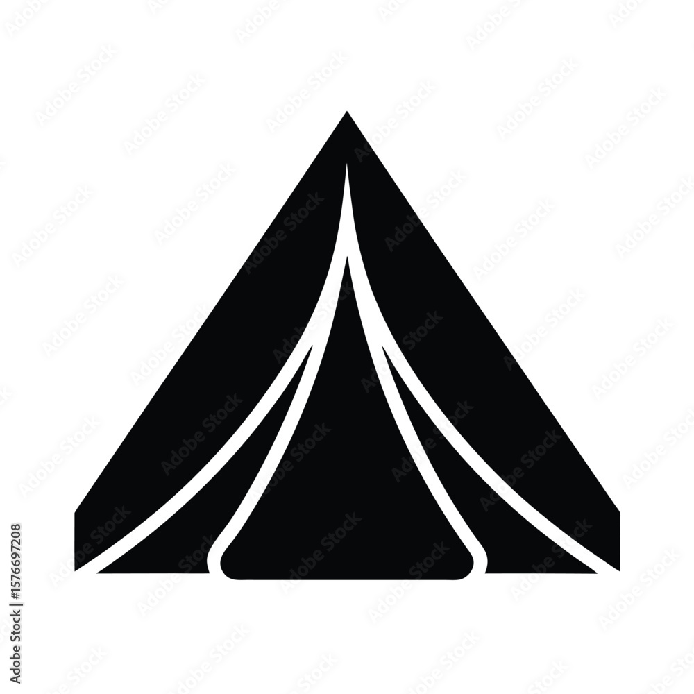 Fototapeta premium Tent Icon Vector Illustration