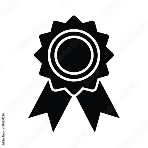 Award Ribbon Icon Vector Illustration