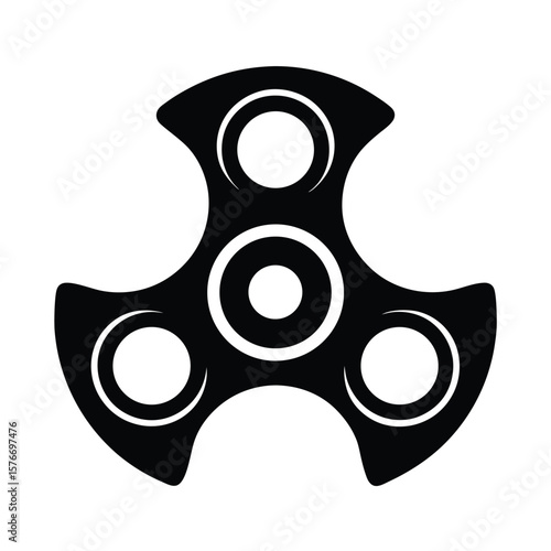 Fidget Spinner Icon Vector Illustration