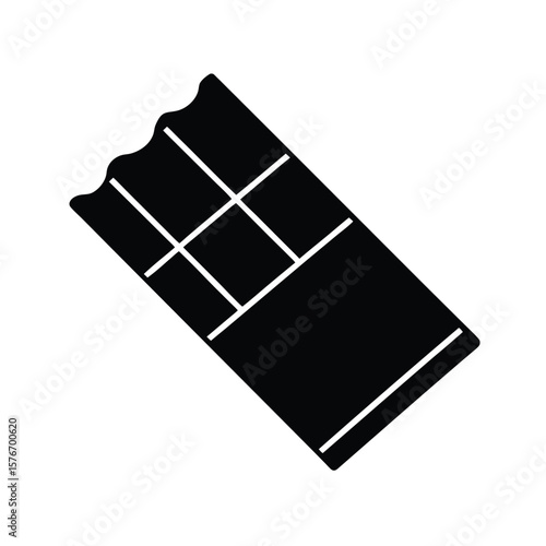 Chocolate Bar With Wrapper Icon Vector Illustration