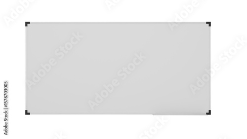 Принти на полотні 3D Render a white board with a black frame