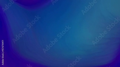 An abstract, amorphous visualization for meditation. Gently morphing shapes in a soothing color palette of deep blues, purples, and hints of gold. The motion is slow and fluid