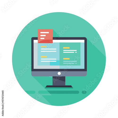 Wallpaper Mural Desktop Computer Vector Flat Design Illustration Technology Display Torontodigital.ca