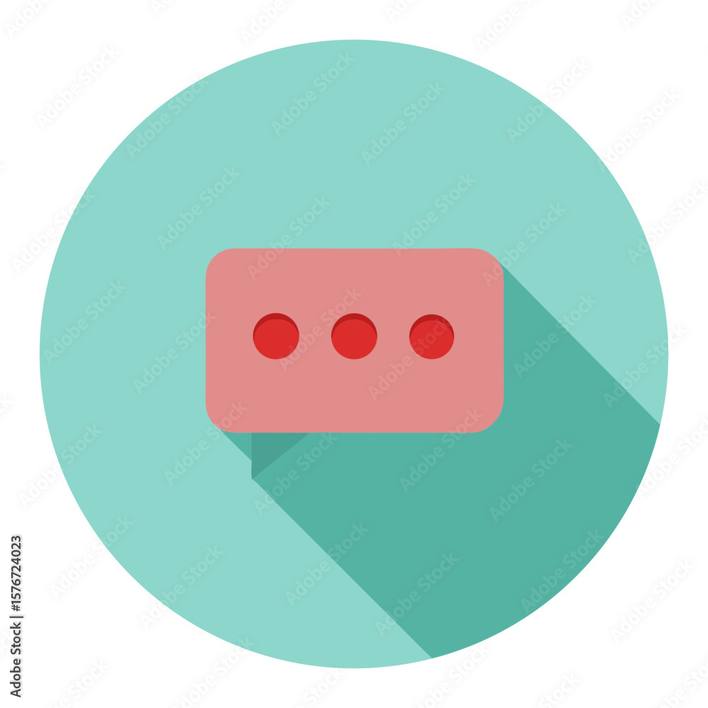 Ellipses in Speech Bubble Vector Icon Minimal Flat Design Ellipses in Speech Bubble Vector Icon Minimal Flat Design