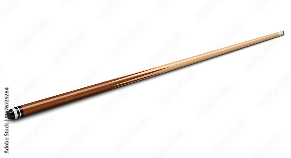 Isolated Billiard Cue Stick on White Background Isolated Billiard Cue Stick on White Background